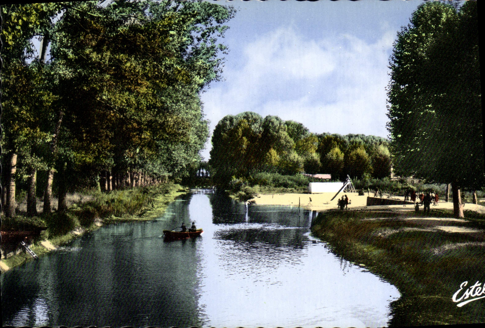 CPA Romilly sur Seine Aube Le canal du Moulin La Brechere 