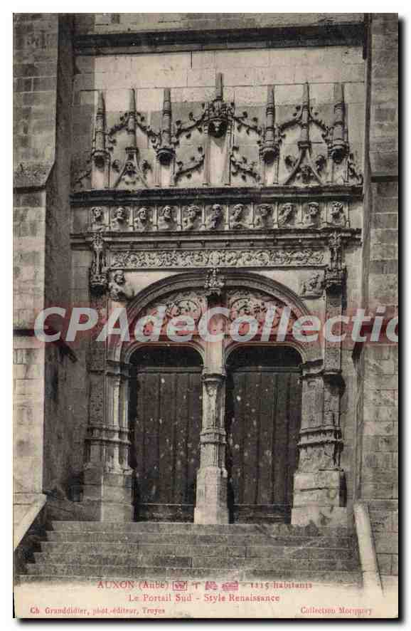 AUXON (Aube) — Le Portail Sud - Style Renaissance — Ch. Granddider, phot-éditeur, Troyes