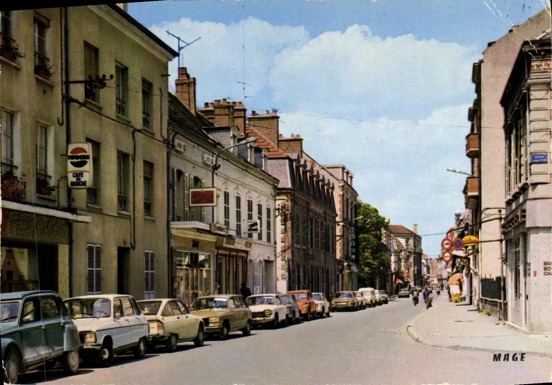 CPA Romilly sur Seine Aube Rue de la Boule d'Or 