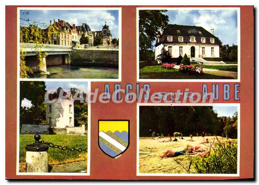 CPA Arcis sur Aube Pont de l'Aube Hotel de Ville 