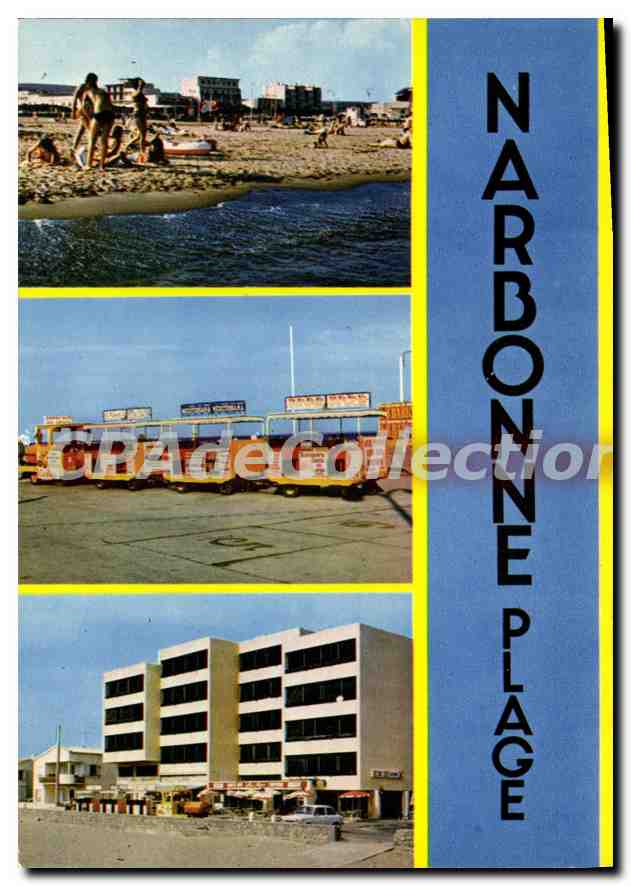 CPA Narbonne Plage Aude La Plage Le Petit train 