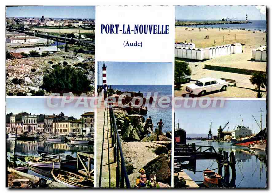 CPA Port la Nouvelle Aude Vue generale La Plage 