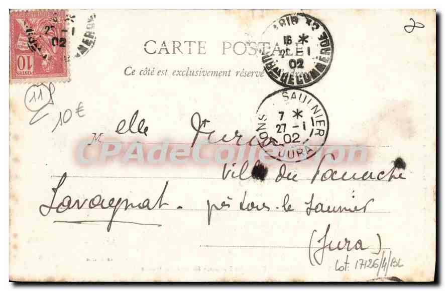 CPA Vallee de l'Aude Foret des Banges Maison du Garde  — Rückseite