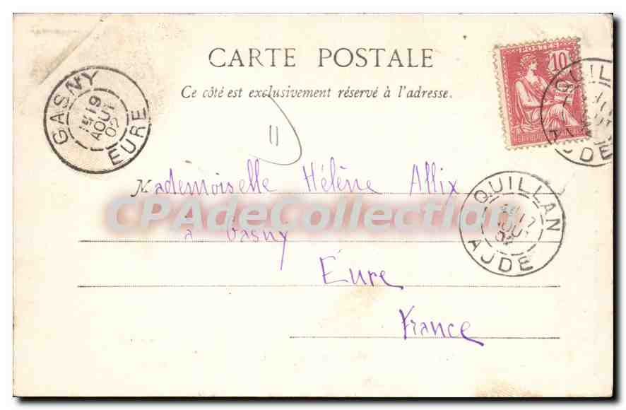 CPA Viaduc de la Pradelle pres Quillan Aude  — Rückseite