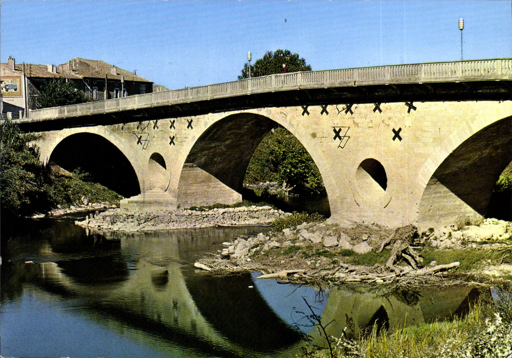 CPA Coursan Aude Le Pont sur Aude 