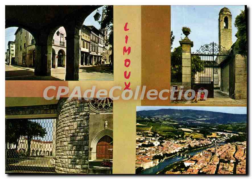 CPA Limoux Aude Les arcades La tour des Cordeliers 