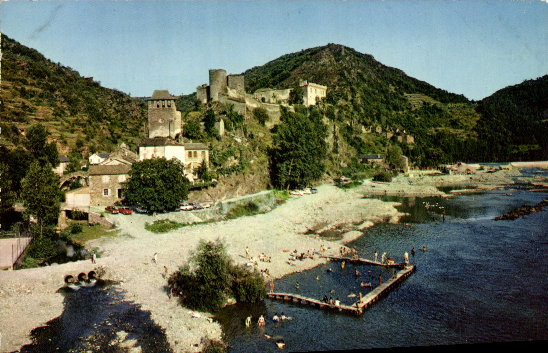 Brousse-le-Château — Vue générale et la baignade — Editions Diplome Mexichrome