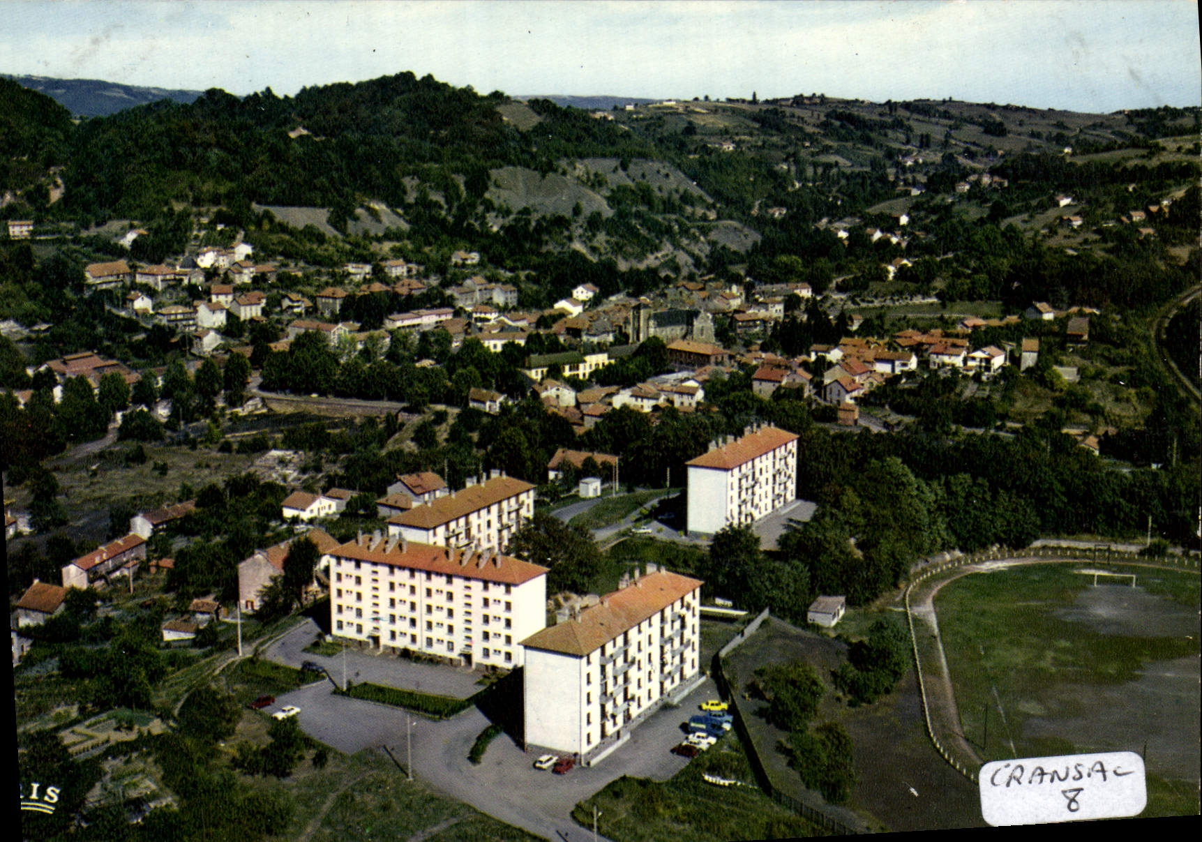 Cransac — Vue générale aérienne — Éditions Modernes & Théojac, Limoges