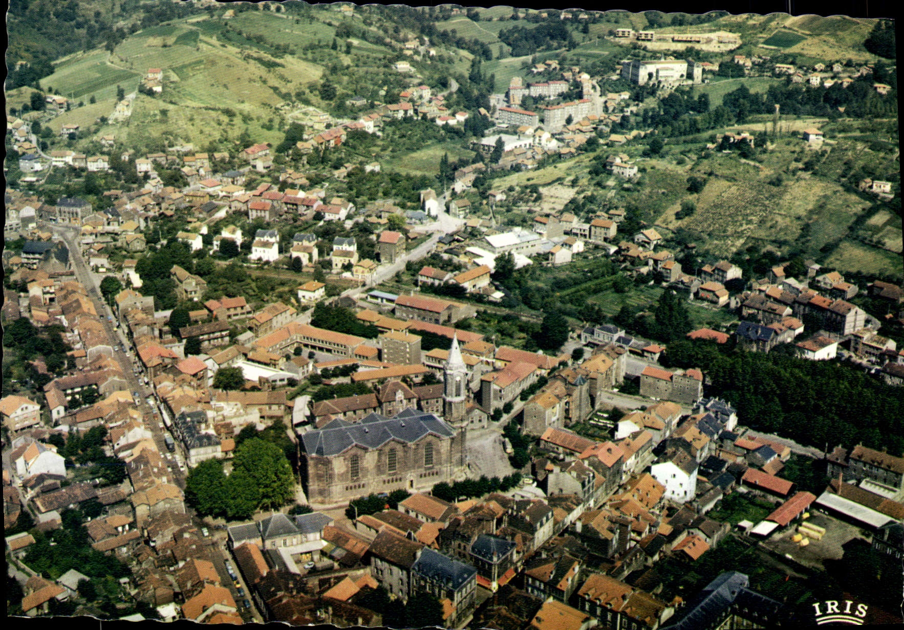 CPA Decazeville Aveyron Vue generale aerienne 