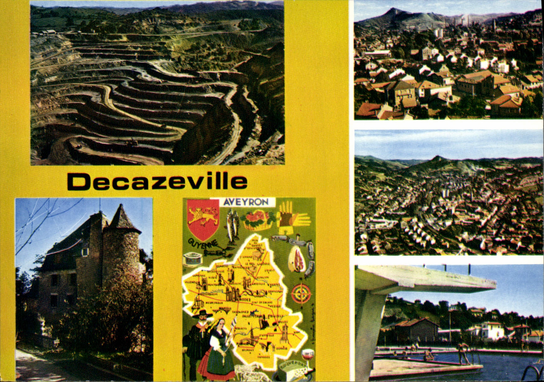 CPA Decazeville Aveyron La Decouverte Vue generale 