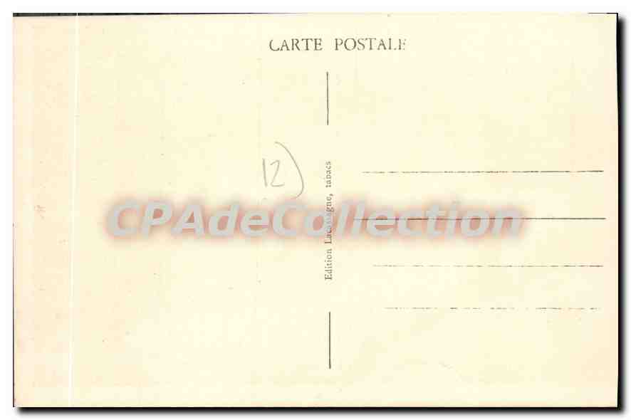 CPA Entraigues Aveyron Le Chateau et Val de Saure sur le Lot  — Rückseite