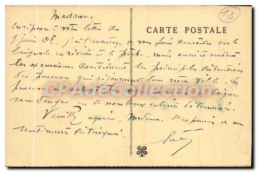 Espalonn — La Vieille Mairie et le Pont-Vieux — Éditeur G. A. n°64 — Back