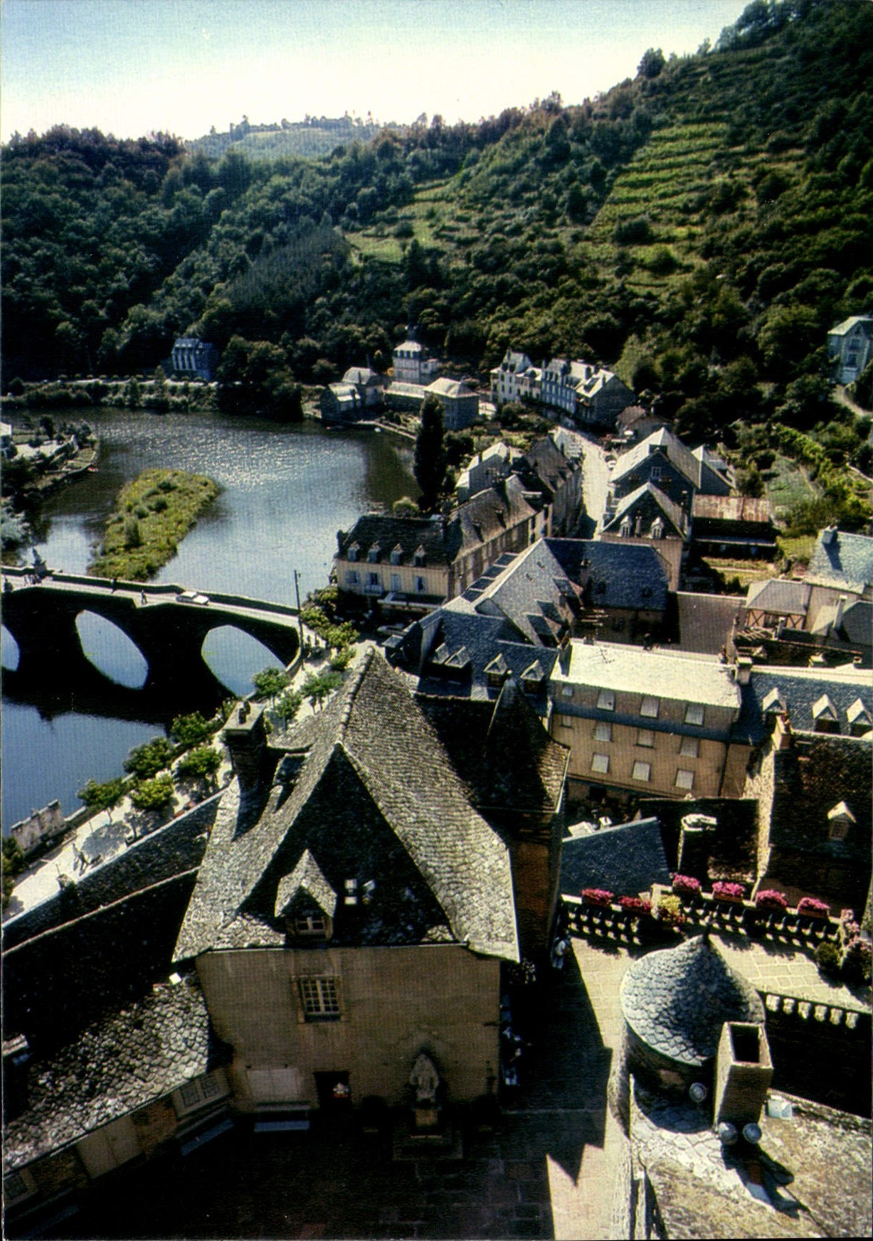 CPA Estaing  Aveyron Depuis le Chateau 