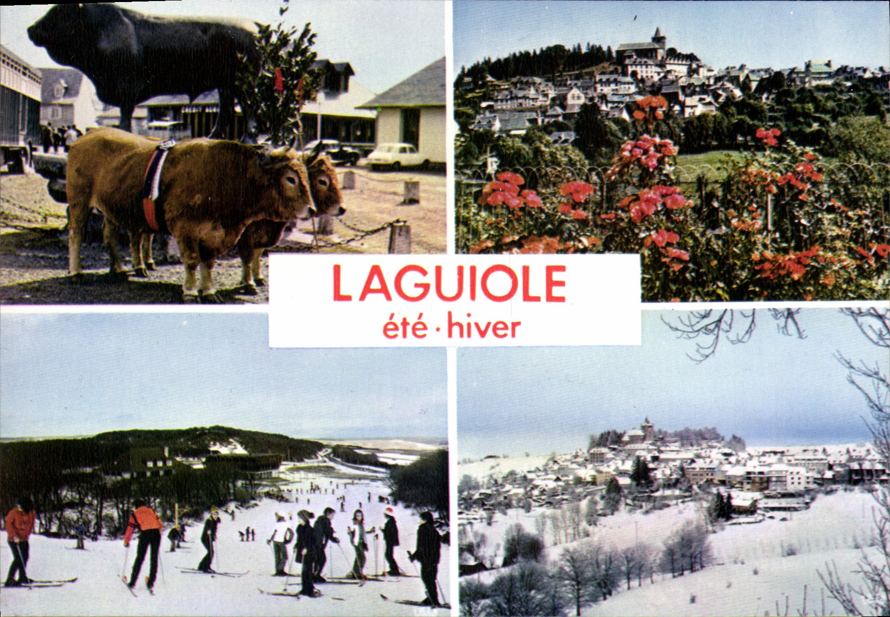 CPA Laguiole Aveyron Les pistes de ski 