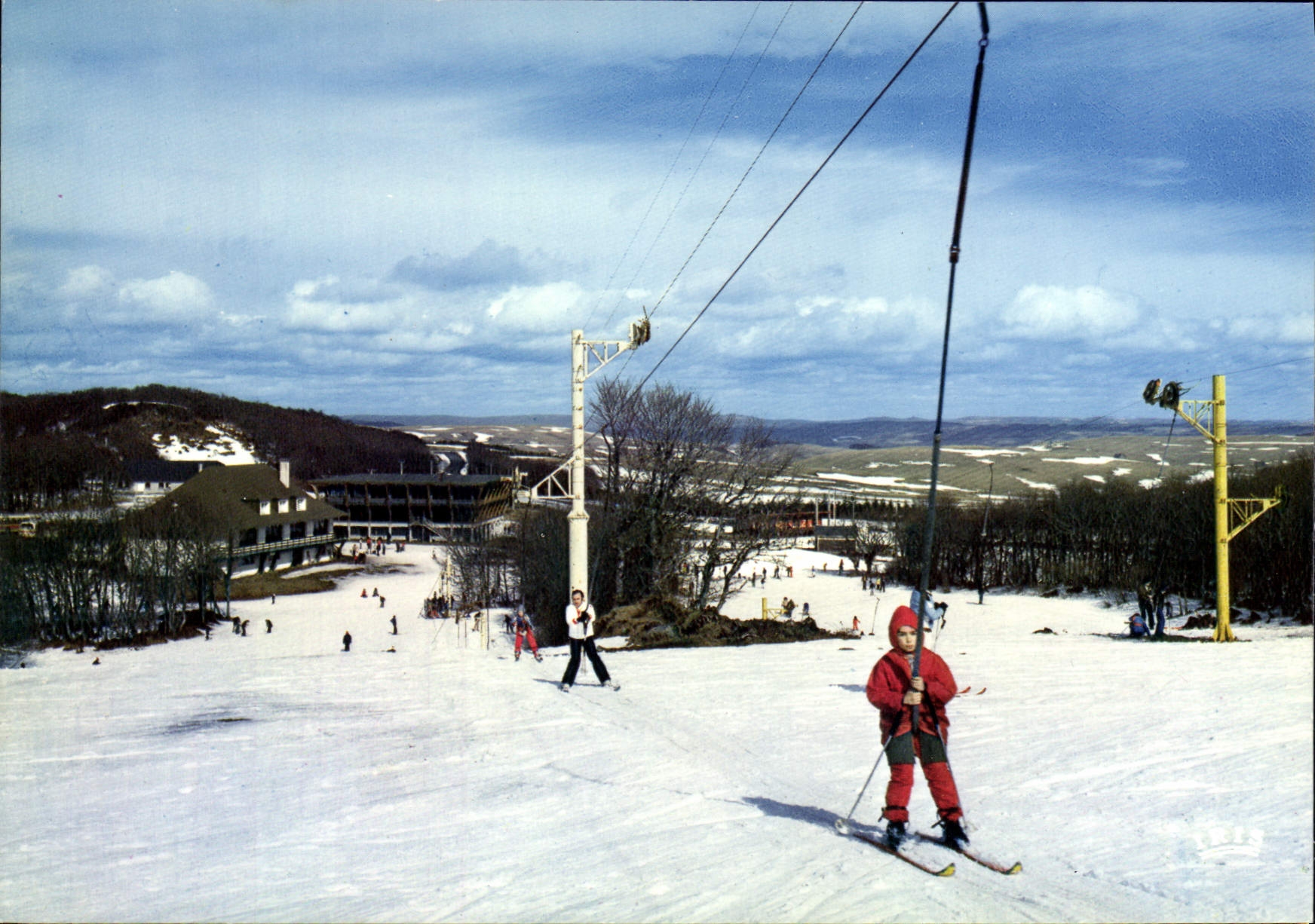 CPA Laguiole Aveyron Les pistes de ski 