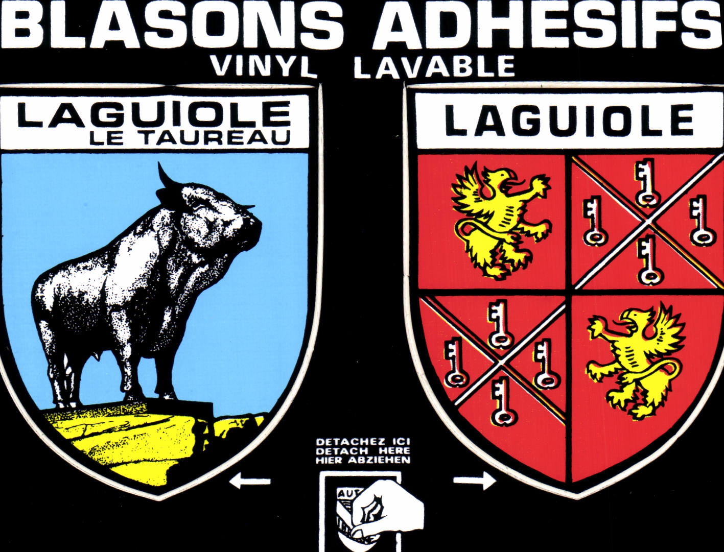 CPA Laguiole Aveyron le taureau 