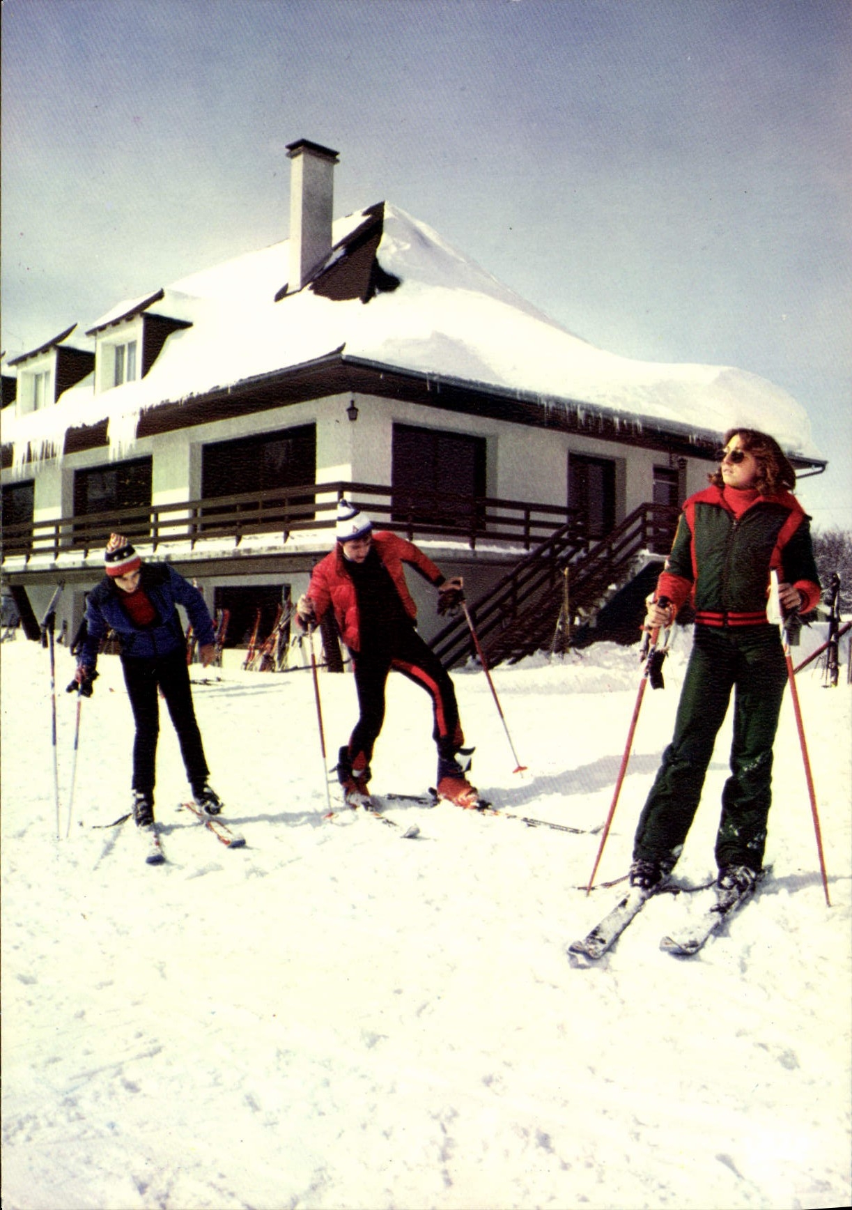 CPA Laguiole Aveyron Les pistes de ski du Bouyssou 