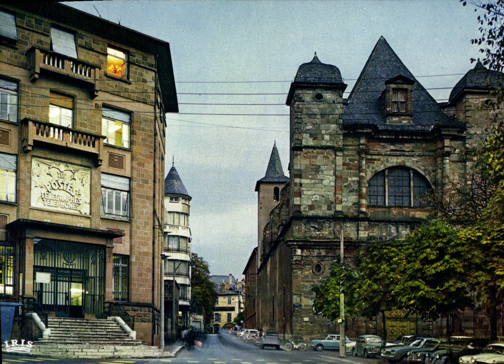Rodez (Aveyron) — Le nouvel Hôtel des Postes et la Chapelle du Lycée Foch — Éditions CAP-THÉOJAC