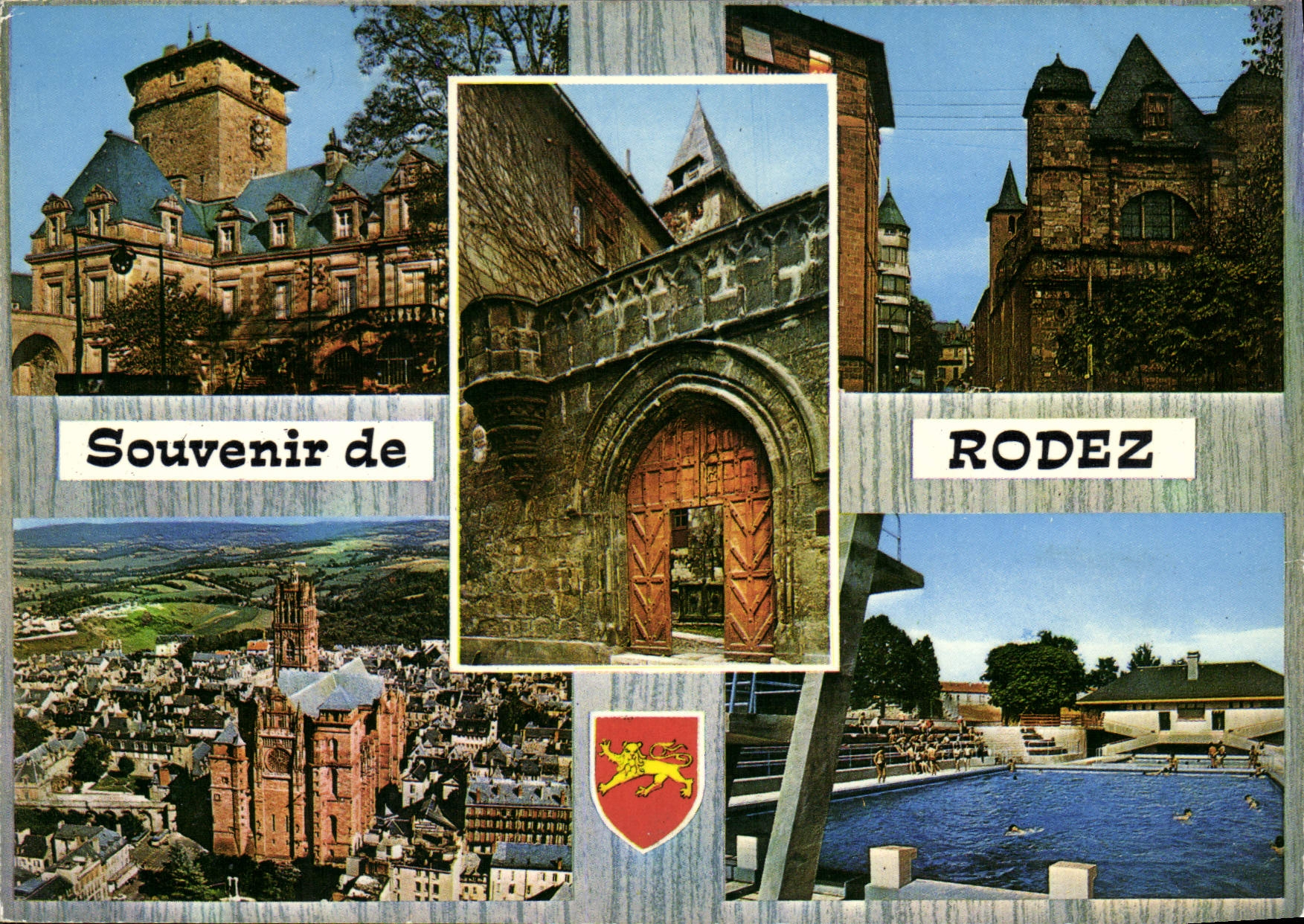 CPA Rodez Aveyron Le Palais episcopal et la Tour de Corbieres 