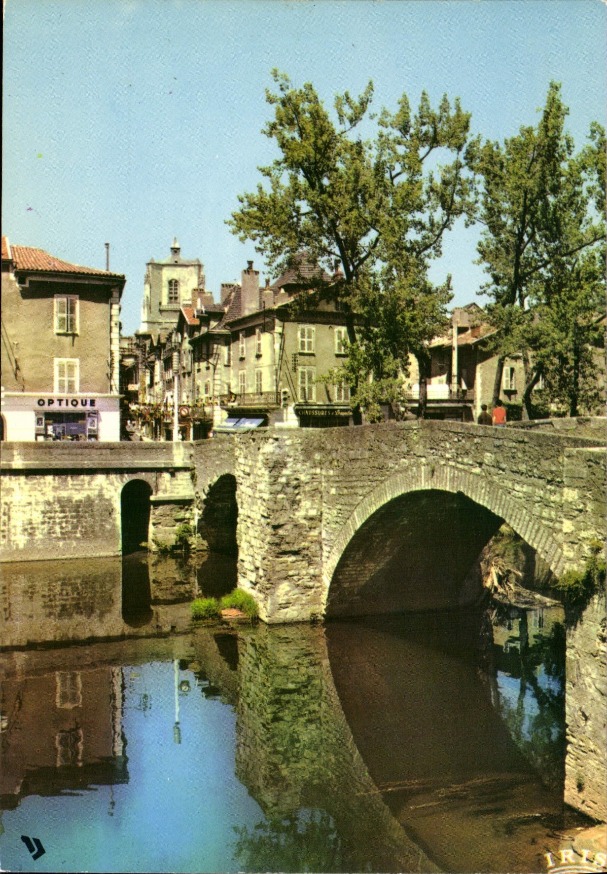 CPA Villefranche de Rouergue Aveyron Le Pont des Consuls XIV 