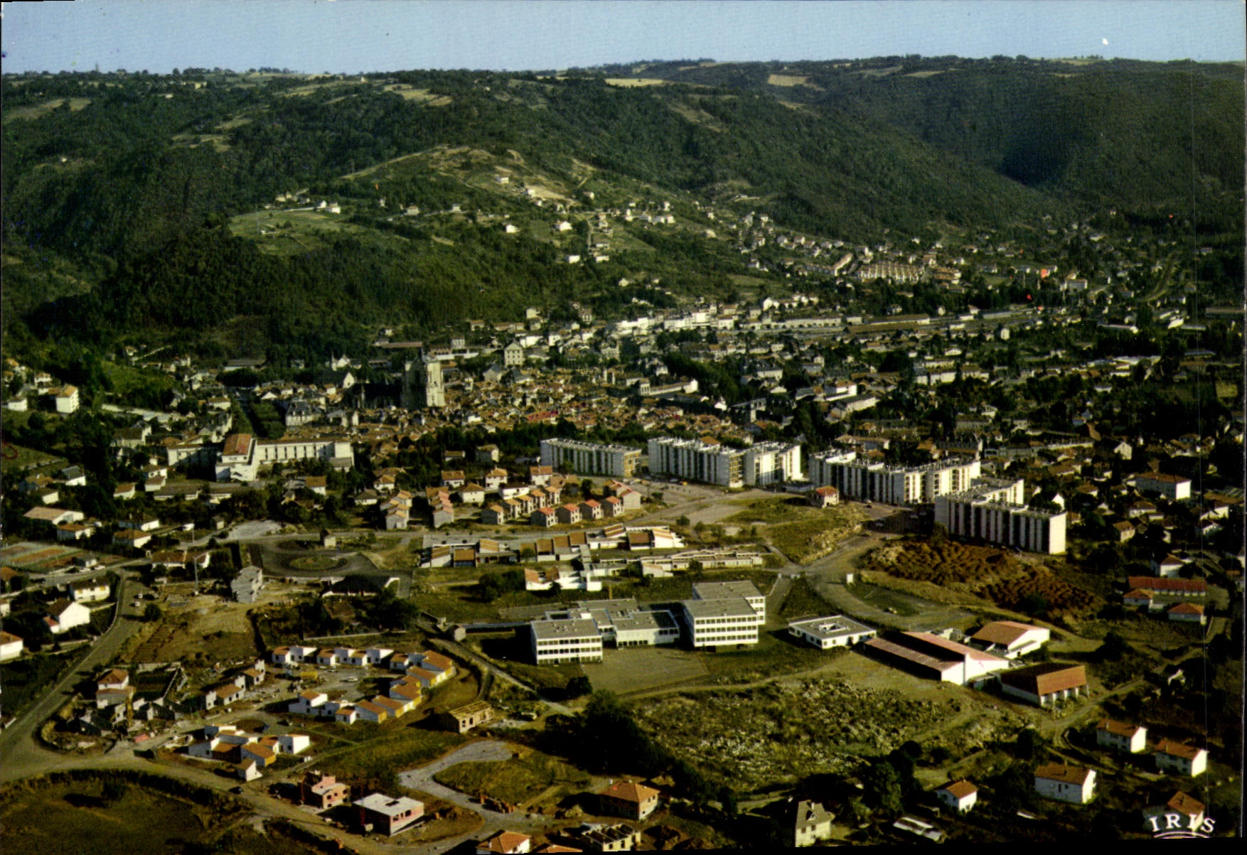 CPA Villefranche de Rouergue Aveyron Vue generale aerienne 