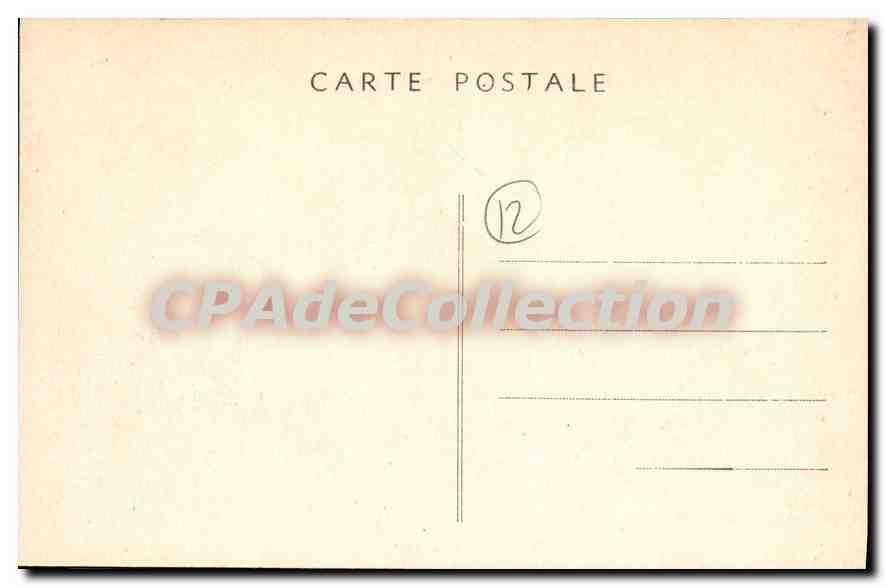 CPA Le Camp du Larzac Piece 75 de Montagne de l'Infanterie Alpine  — Verso