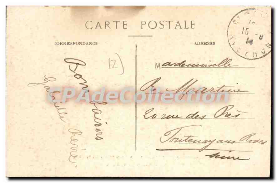 CPA St Geniez d'Olt Aveyron Autel de l'Eglise des Penitents  — Rückseite