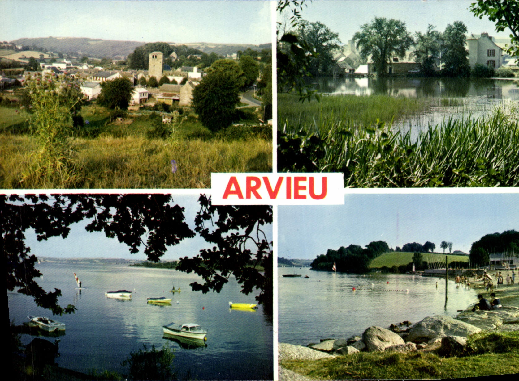 Arvieu — Vue générale et lac de Pareloup — IRIS