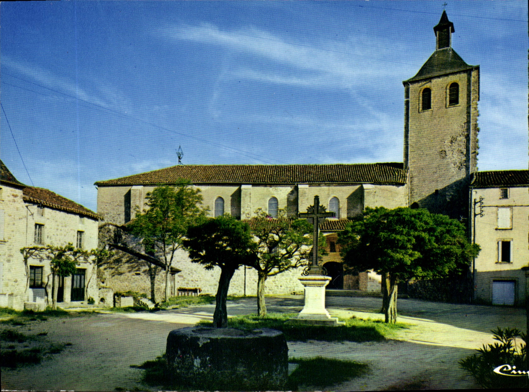 Peyrusse-le-Roc — L'Église, La Place des 13 Vents — Imprimeur Combier & France