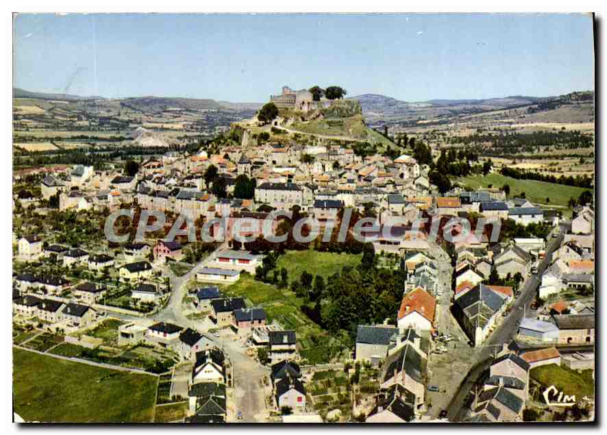 CPA Severac le Chateau Aveyron Vue generale aerienne 