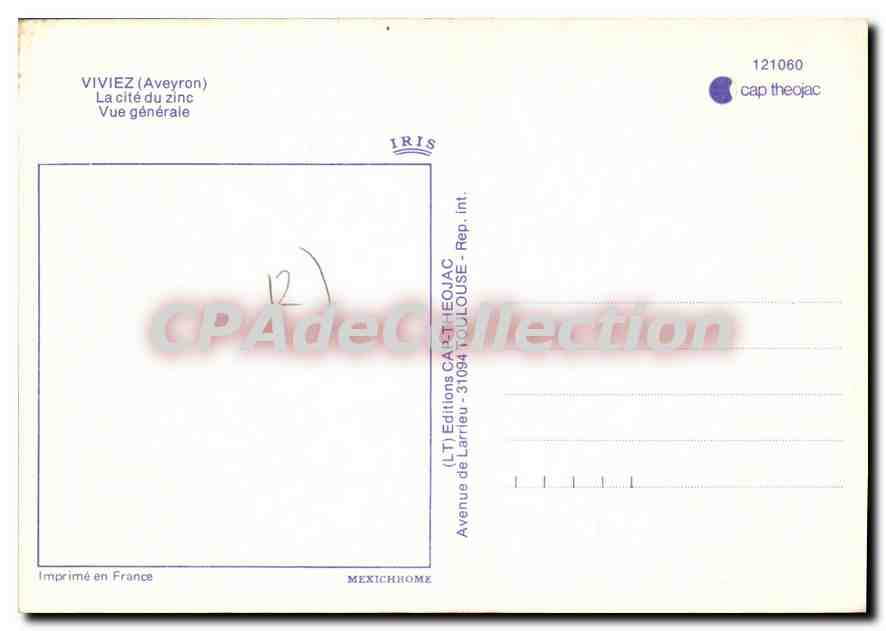 Viviez (Aveyron) — La cité du zinc — Éditions Larrieu — Rückseite