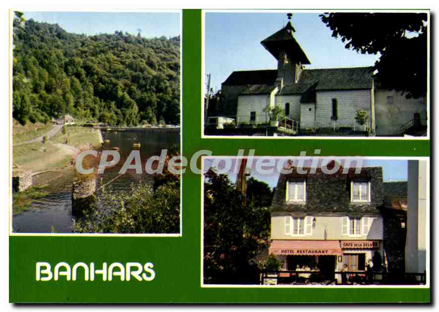Banhars — vue du camping, de l'église et de l'hôtel-restaurant — IRIS