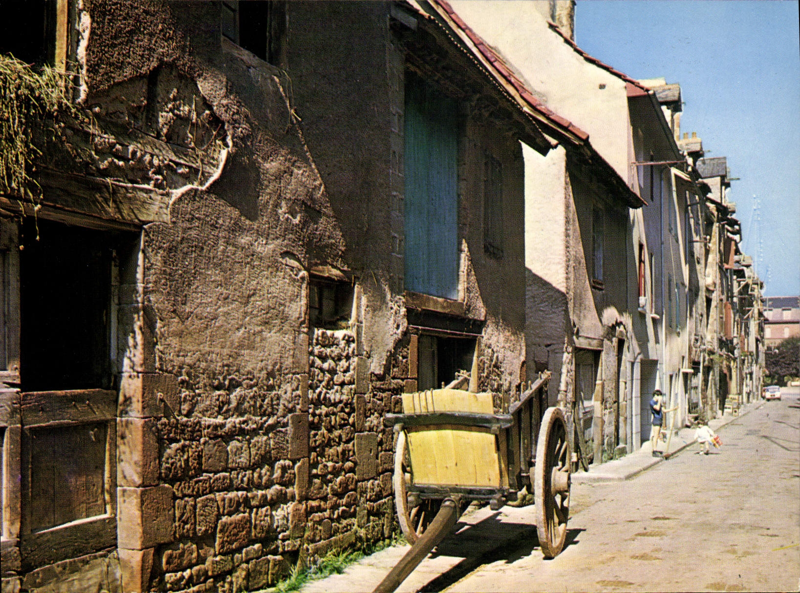 CPA Marcillac Vallon Aveyron Rue droite 