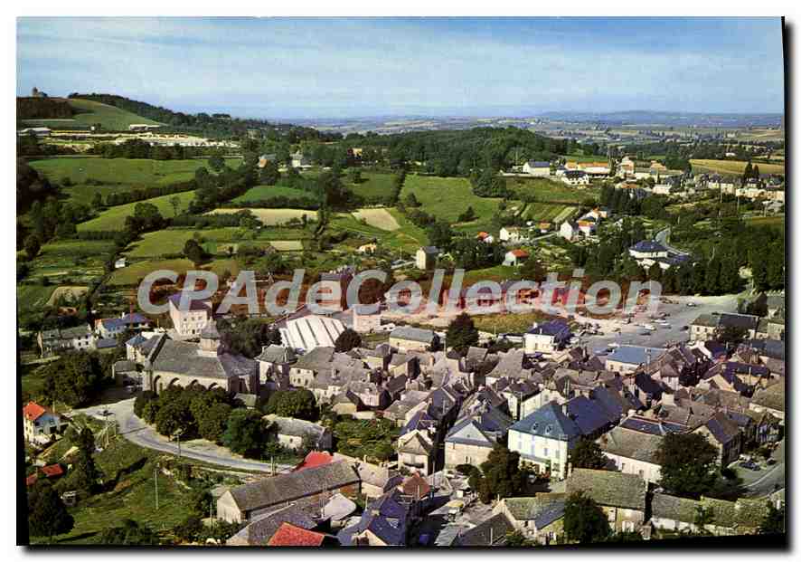 Rieupeyroux (Aveyron) — Vue générale aérienne — Éditions Modernes Théoloë