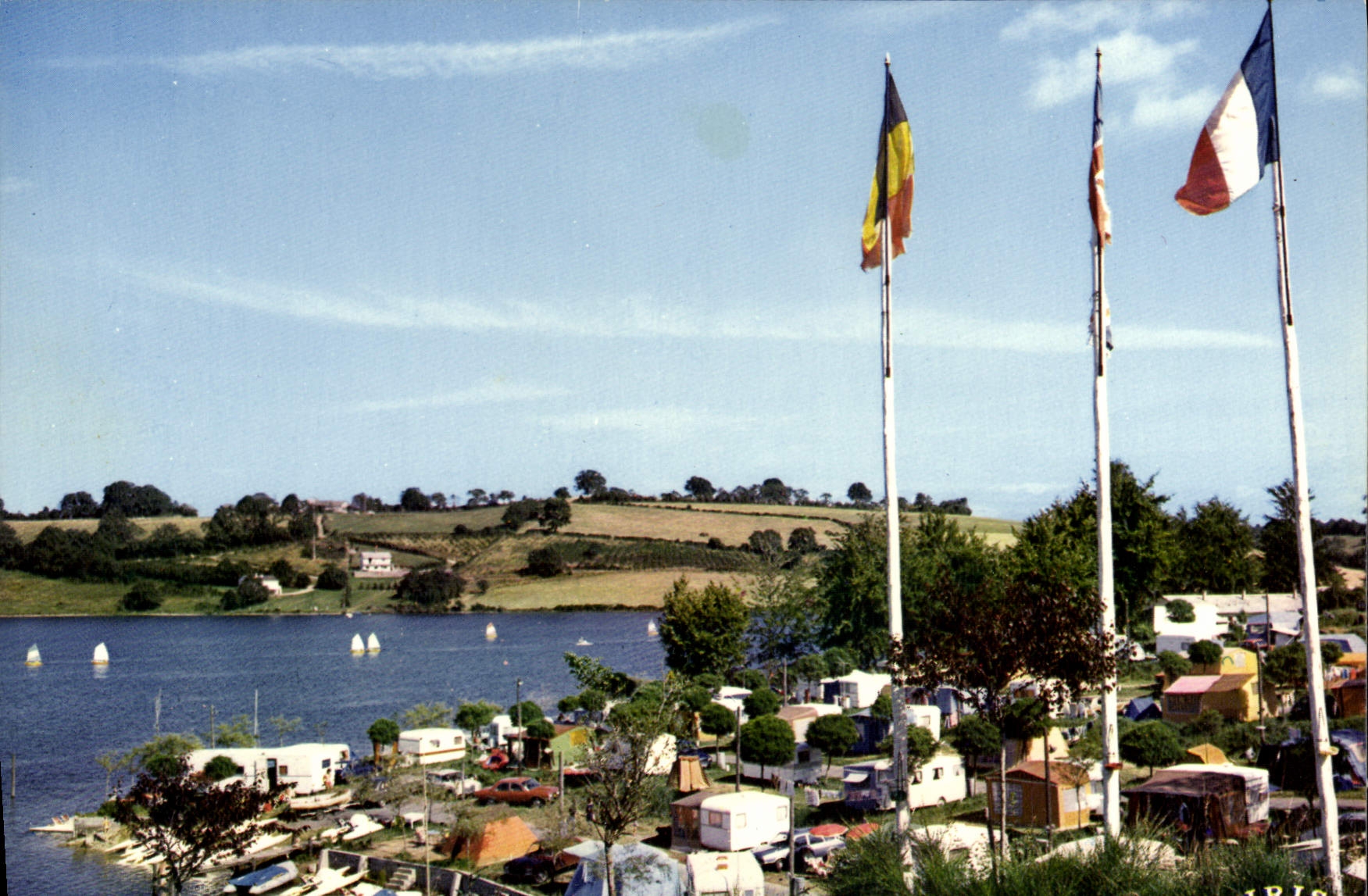 CPA Lac de Pareloup Aveyron Camping Le Reve du Pecheur Notre Dame d'Aures 