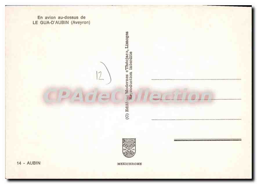 Le Gua-d'Aubin — vue aérienne — Editions Modernes « Théolac », Limoges — Reverso