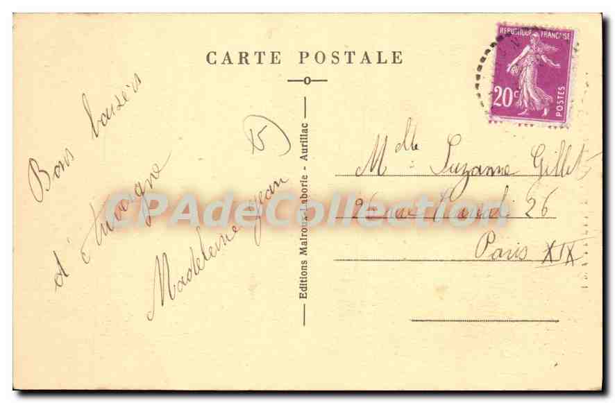 CPA Le Lioran Le Grand Hotel et le Puy de Cere  — Rückseite