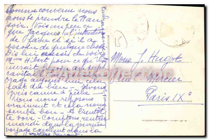 CPA Ally Cantal Chateau de la Vigne Facade Ouest  — Back