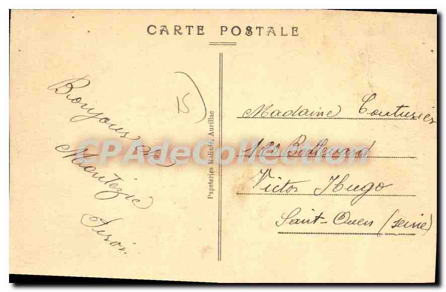 CPA La Deveze et le Pont sur la Truyere  — Verso