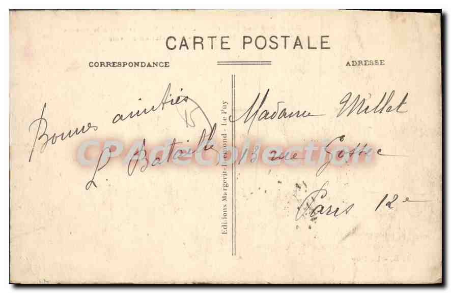 CPA St Flour Faubourg Cantal Vue Generale Meridionale Belle Station estivale  — Rückseite