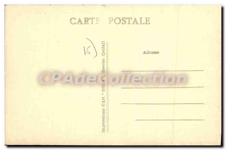 CPA Saint Flour Cantal Vue generale Avenue de la Gare et Avenue Bellevne  — Rückseite