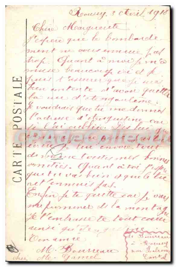 CPA Cantal Route Murat Salers Un Tournant dangereux au Puy Mary  — Back