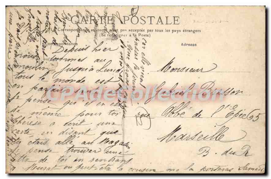 CPA Le Pont a Vic sur Cere  — Back