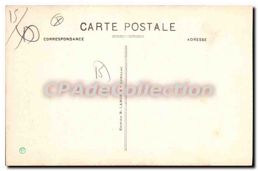 CPA Le Cantal Pittoresque Salers Le Beffroi  — Verso