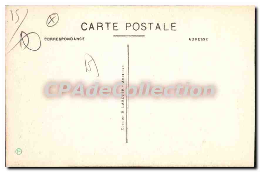 CPA Le Cantal Pittoresque Salers Maison Sevestre  — Back