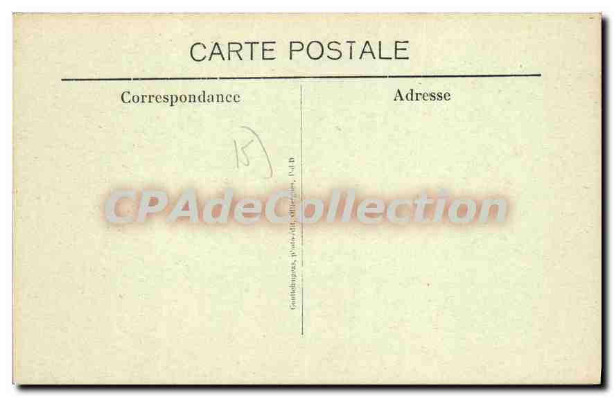 CPA L'Auvergne La Bourree d'Auvergne  — Rückseite