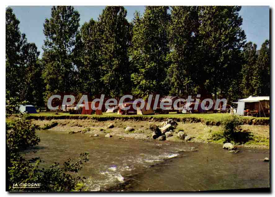 CPA Au Pays Vert Vic sur Cere Cantal Le Camping au Bord de la Cere 