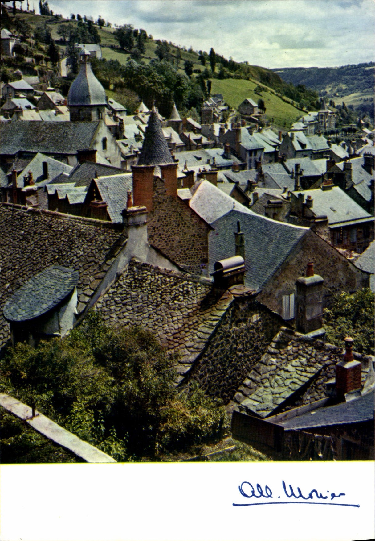 CPA Murat Cantal ses vieux toits 
