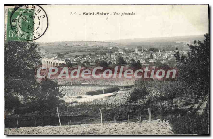 CPA SAINT-SATUR vue générale