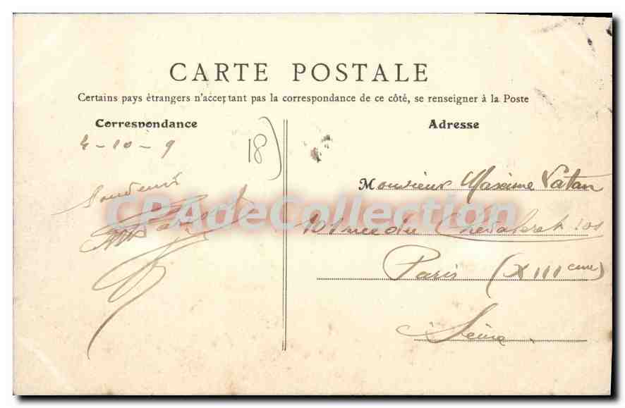 CPA SAINT-SATUR vue générale — Rückseite